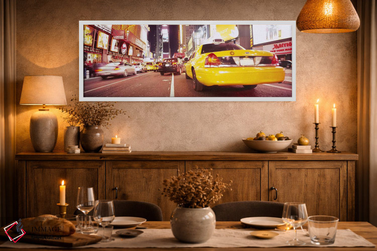 تابلو دکوراتیو Manhattan, New York City, New York State, USA,ترافیک در… اثر پانورامیک ایمجز - D2W