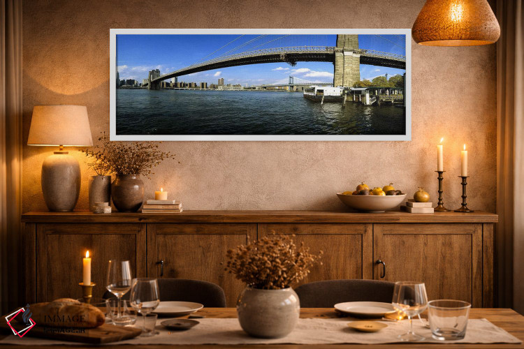 تابلو دکوراتیو East River, Manhattan, New York City, New York State, U… اثر پانورامیک ایمجز - D2W