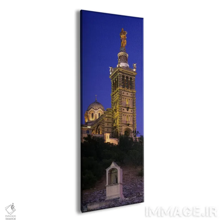 تابلو دکوراتیو Notre Dame De La Garde, Marseille, France,نمای زاویه پا… اثر پانورامیک ایمجز - نمای پرسپکتیو محصول