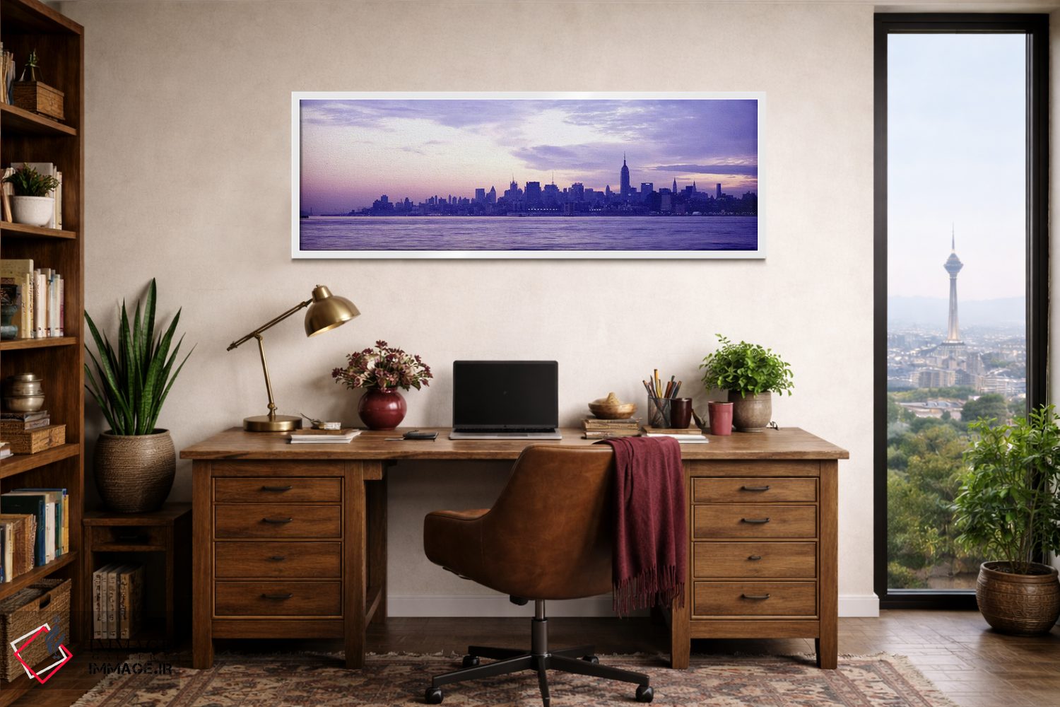 تابلو دکوراتیو at sunriseManhattan, New York City, New York State, USA… اثر پانورامیک ایمجز - D1W