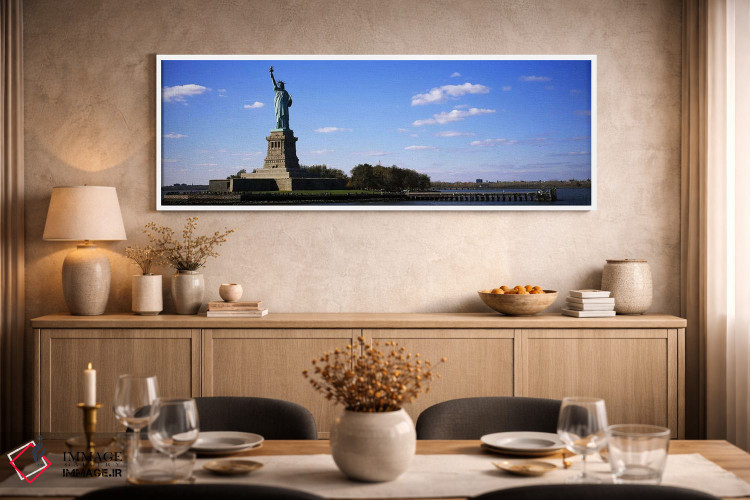 تابلو دکوراتیو Liberty State Park, Liberty Island, New York City, New… اثر پانورامیک ایمجز - D2W