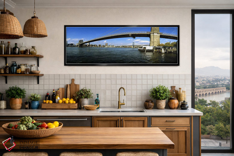 تابلو دکوراتیو East River, Manhattan, New York City, New York State, U… اثر پانورامیک ایمجز - D4B