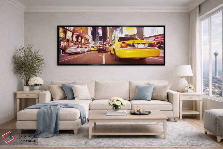 تابلو دکوراتیو Manhattan, New York City, New York State, USA,ترافیک در… اثر پانورامیک ایمجز - D5B