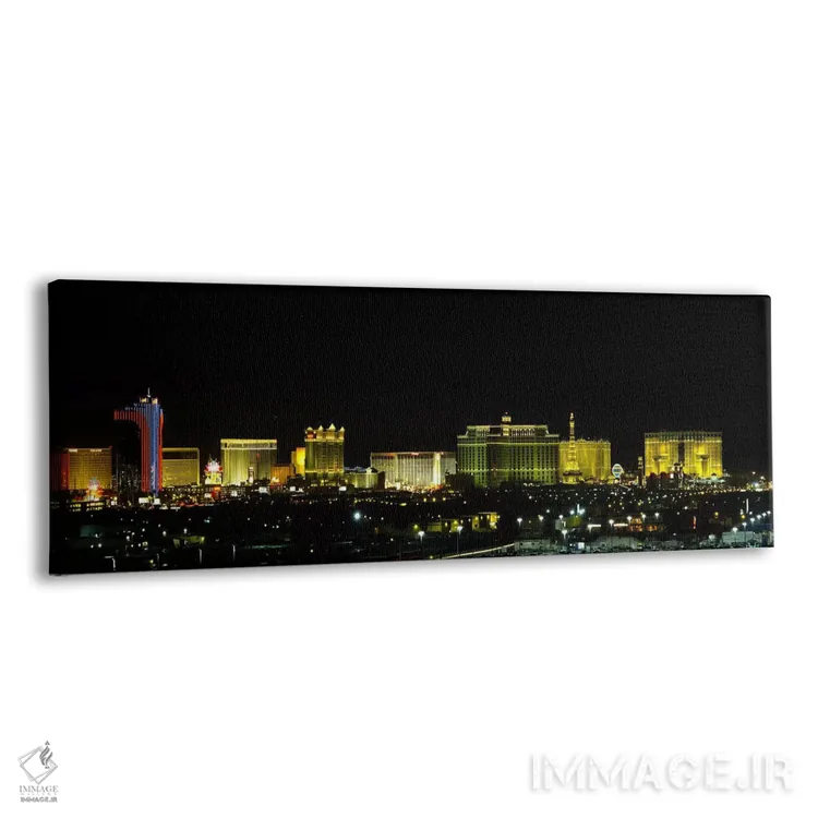 تابلو دکوراتیو Las Vegas, Nevada, USA #2,ساختمان های نورپردازی شده شبا… اثر پانورامیک ایمجز - نمای پرسپکتیو محصول