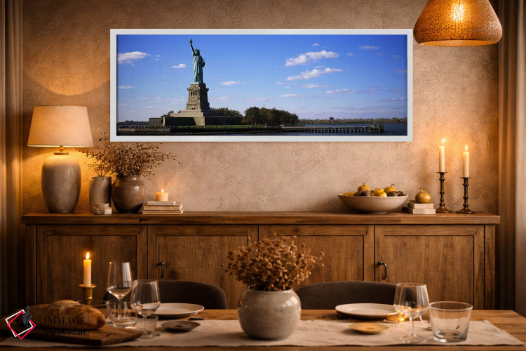 تابلو دکوراتیو Liberty State Park, Liberty Island, New York City, New… اثر پانورامیک ایمجز - D3W