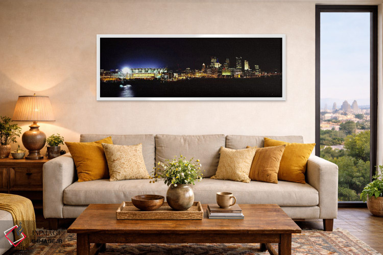 تابلو دکوراتیو Three Rivers Stadium,Pittsburgh, Pennsylvania, USA,ورزش… اثر پانورامیک ایمجز - D4W