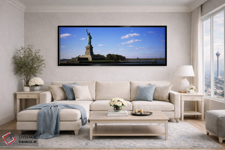 تابلو دکوراتیو Liberty State Park, Liberty Island, New York City, New… اثر پانورامیک ایمجز - D6B
