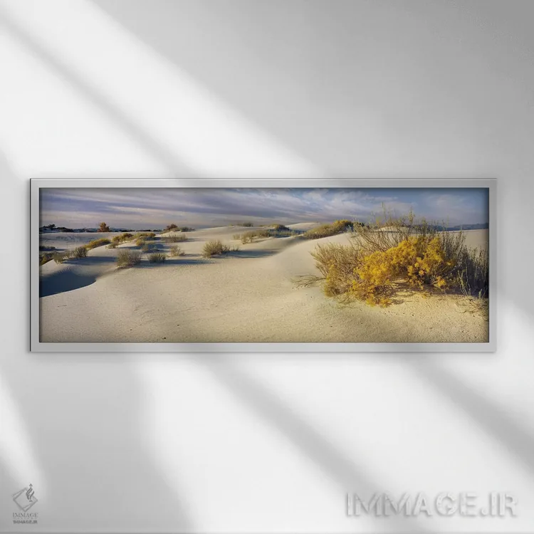 تابلو دکوراتیو White Sands National Monument, Tularosa Basin, New Mexi… اثر پانورامیک ایمجز - نمای قابدار سفید