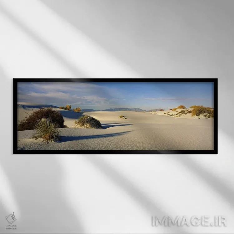 تابلو دکوراتیو White Sands National Monument, Tularosa Basin, New Mexi… اثر پانورامیک ایمجز - نمای قابدار مشکی
