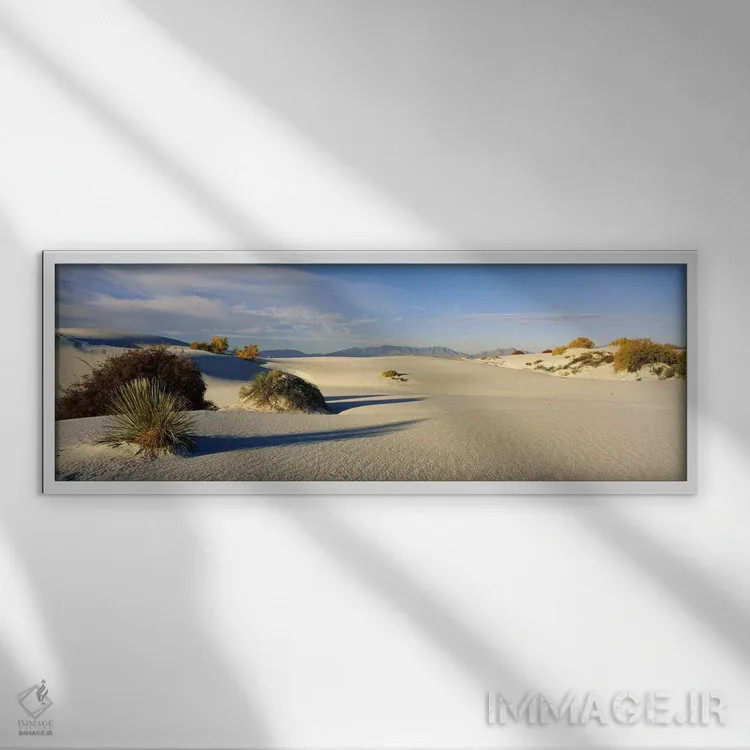 تابلو دکوراتیو White Sands National Monument, Tularosa Basin, New Mexi… اثر پانورامیک ایمجز - نمای قابدار سفید