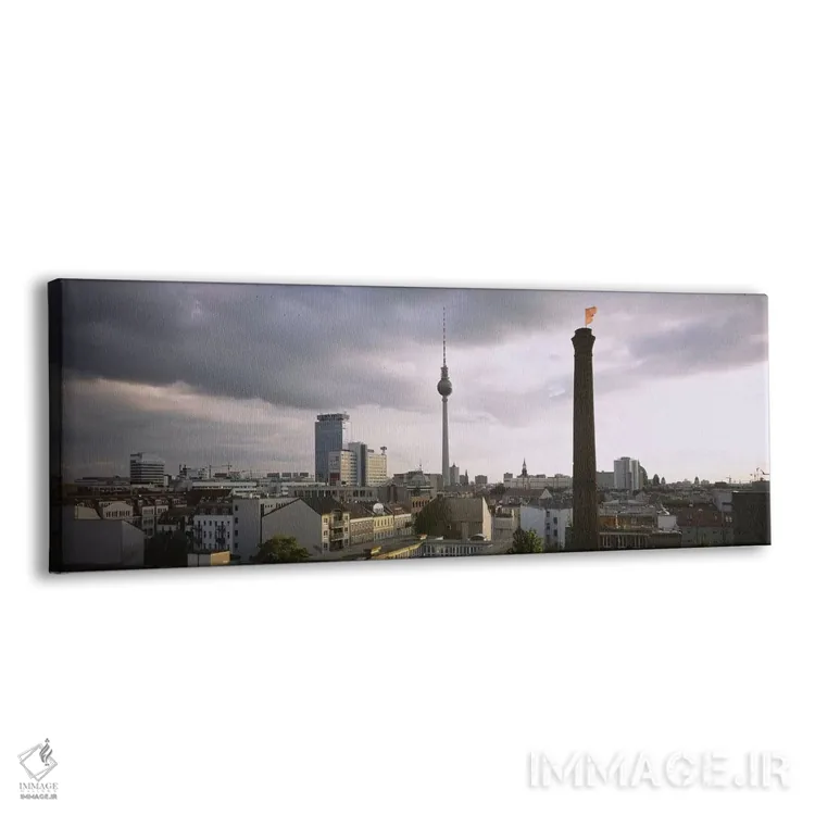 تابلو دکوراتیو Mitte, Berlin, Germany,نمای زاویه بالا از برج تلویزیون… اثر پانورامیک ایمجز - نمای پرسپکتیو محصول