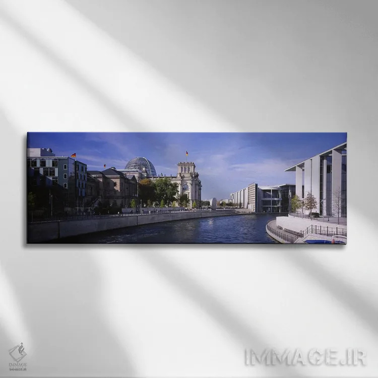 تابلو دکوراتیو Government District, Berlin, Germany,معماری ساحلی، منطق… اثر پانورامیک ایمجز - نمای روبهرو روی دیوار