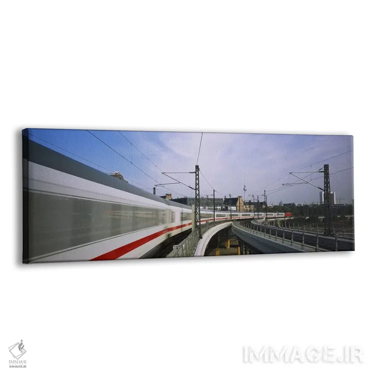 تابلو دکوراتیو Berlin, Germany,نمای حرکت محو از قطار تندرو، برلین، آلم… اثر پانورامیک ایمجز - نمای پرسپکتیو محصول