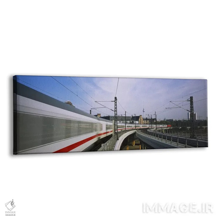 تابلو دکوراتیو Berlin, Germany,نمای حرکت محو از قطار تندرو، برلین، آلم… اثر پانورامیک ایمجز - نمای پرسپکتیو محصول