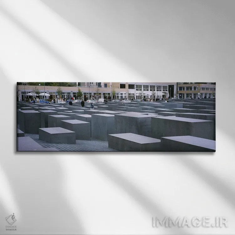 تابلو دکوراتیو Memorial To The Murdered Jews of Europe, Berlin, German… اثر پانورامیک ایمجز - نمای روبهرو روی دیوار