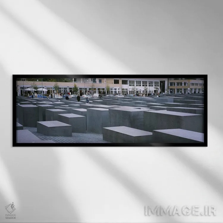 تابلو دکوراتیو Memorial To The Murdered Jews of Europe, Berlin, German… اثر پانورامیک ایمجز - نمای قابدار مشکی
