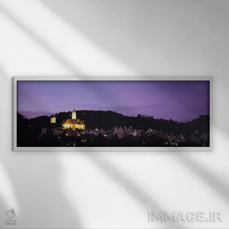 تابلو دکوراتیو Horb Am Neckar, Black Forest, Baden-Wurttemberg, German… اثر پانورامیک ایمجز - نمای قابدار سفید