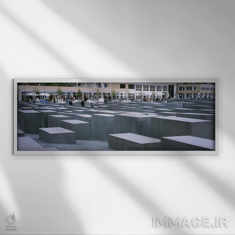 تابلو دکوراتیو Memorial To The Murdered Jews of Europe, Berlin, German… اثر پانورامیک ایمجز - نمای قابدار سفید