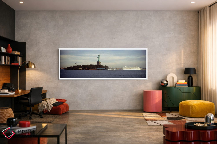 تابلو دکوراتیو Liberty Island, New York City, New York State, USA,مجسم… اثر پانورامیک ایمجز - D5W