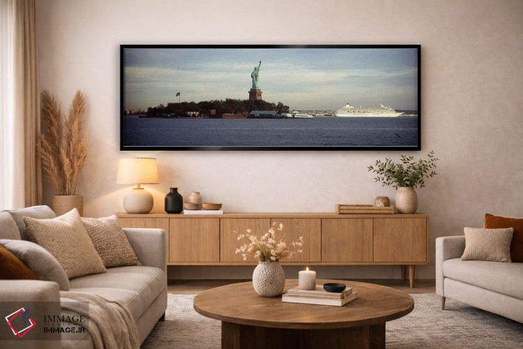تابلو دکوراتیو Liberty Island, New York City, New York State, USA,مجسم… اثر پانورامیک ایمجز - D6B
