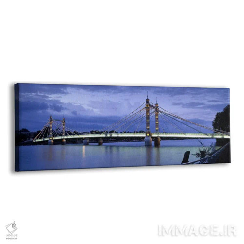 تابلو دکوراتیو Thames River, Albert Bridge, London, England,پل معلق رو… اثر پانورامیک ایمجز - نمای پرسپکتیو محصول