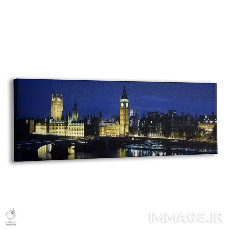تابلو دکوراتیو Palace Of Westminster, London, England,نورپردازی شبانه… اثر پانورامیک ایمجز - نمای پرسپکتیو محصول