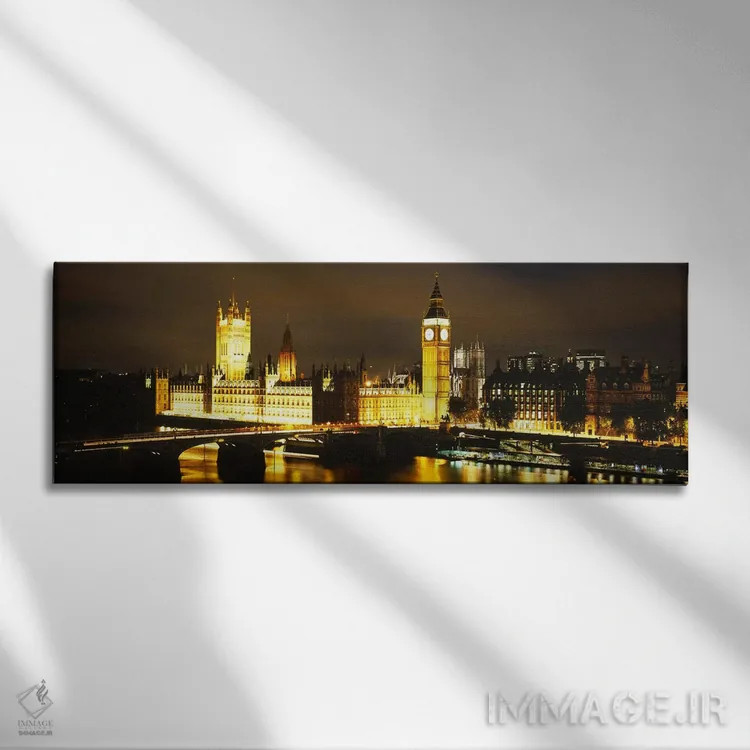 تابلو دکوراتیو City Of Westminster, London, England,کاخ وست مینستر در… اثر پانورامیک ایمجز - نمای روبهرو روی دیوار