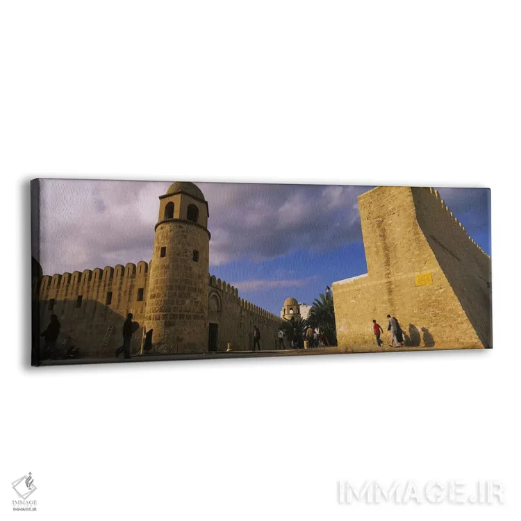 تابلو دکوراتیو Great Mosque, Medina, Sousse, Tunisia,گروهی از مردم در… اثر پانورامیک ایمجز - نمای پرسپکتیو محصول
