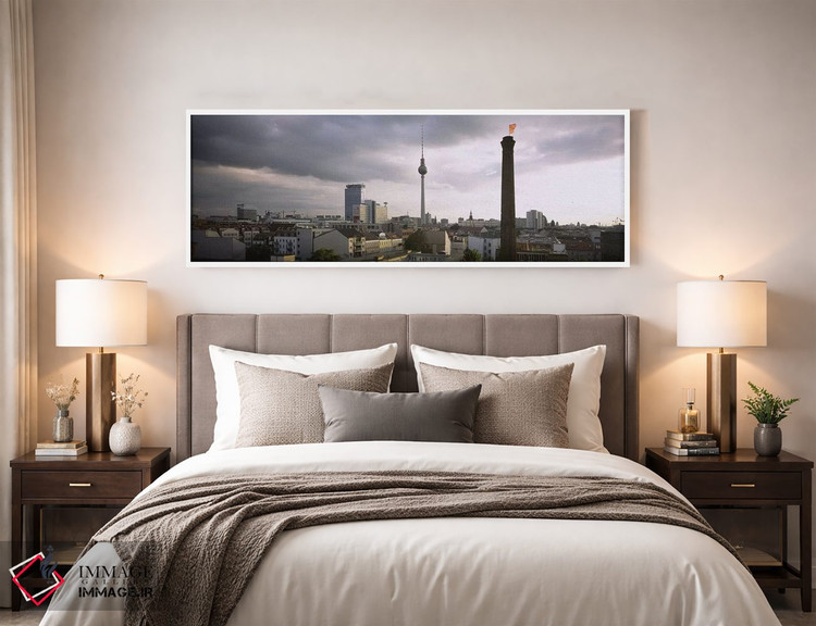 تابلو دکوراتیو Mitte, Berlin, Germany,نمای زاویه بالا از برج تلویزیون… اثر پانورامیک ایمجز - D3W