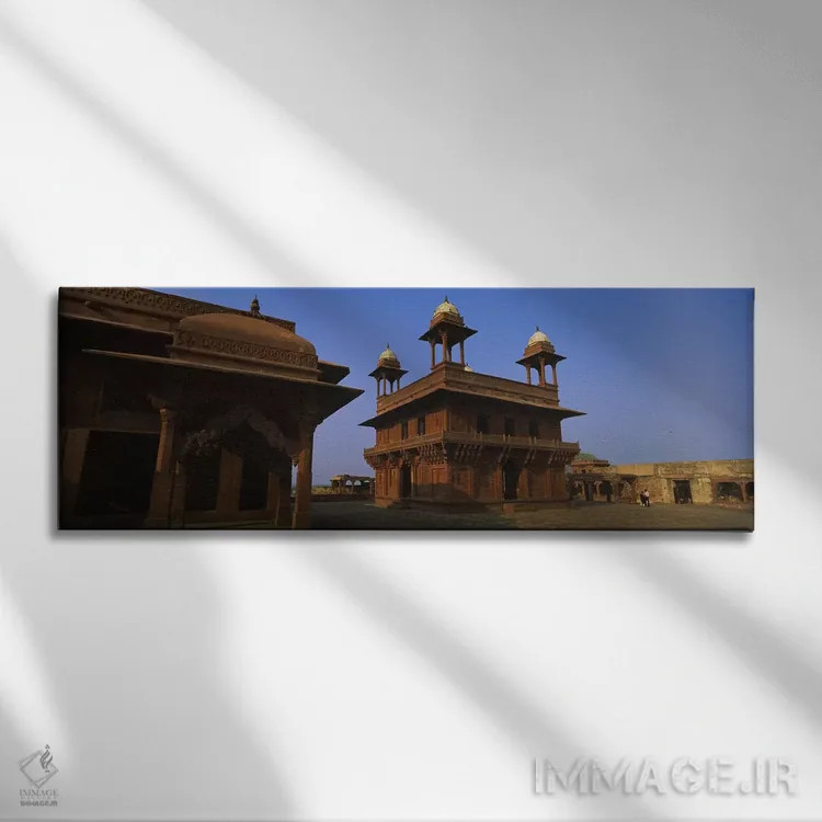 تابلو دکوراتیو Fatehpur Sikri, Fatehpur, Agra, Uttar Pradesh, India,نم… اثر پانورامیک ایمجز - نمای روبهرو روی دیوار