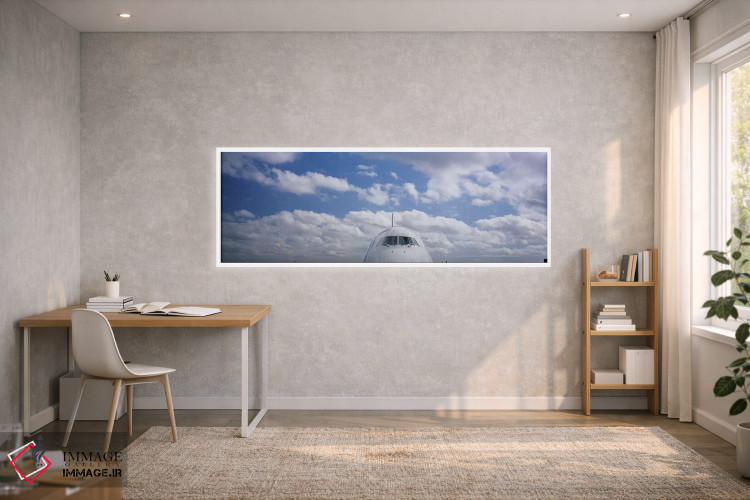 تابلو دکوراتیو Boeing 747,کابین خلبان، بوئینگ ۷۴۷ اثر پانورامیک ایمجز - D1W