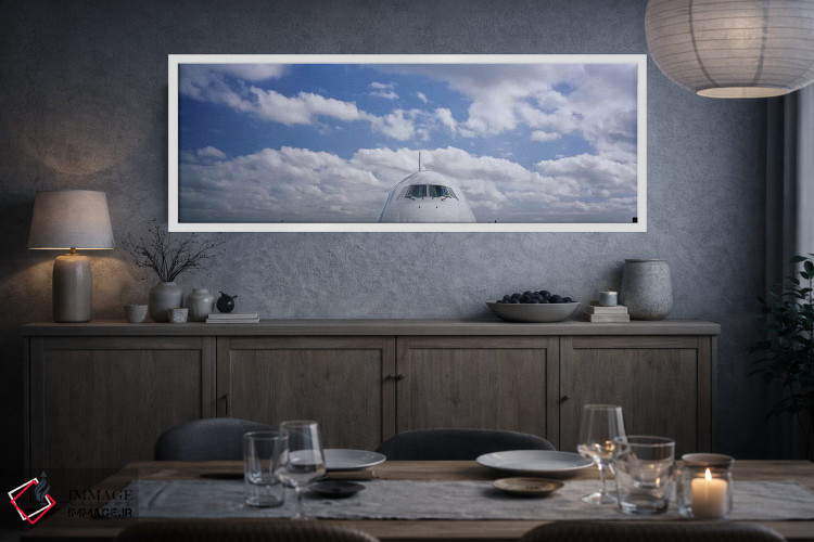 تابلو دکوراتیو Boeing 747,کابین خلبان، بوئینگ ۷۴۷ اثر پانورامیک ایمجز - D3W