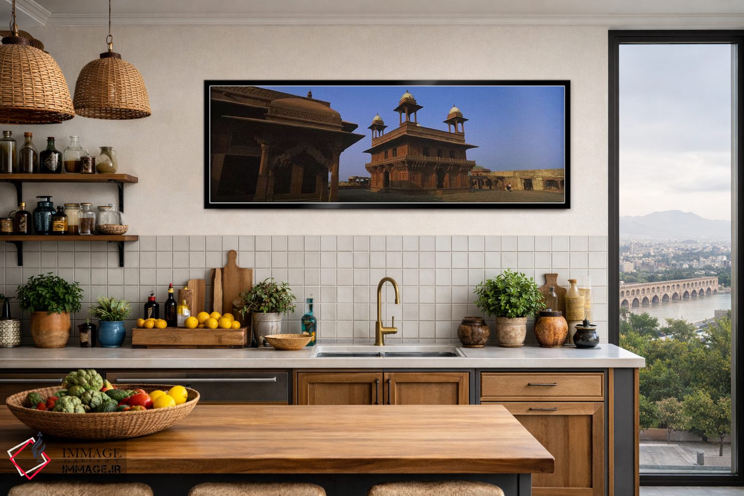 تابلو دکوراتیو Fatehpur Sikri, Fatehpur, Agra, Uttar Pradesh, India,نم… اثر پانورامیک ایمجز - D3B