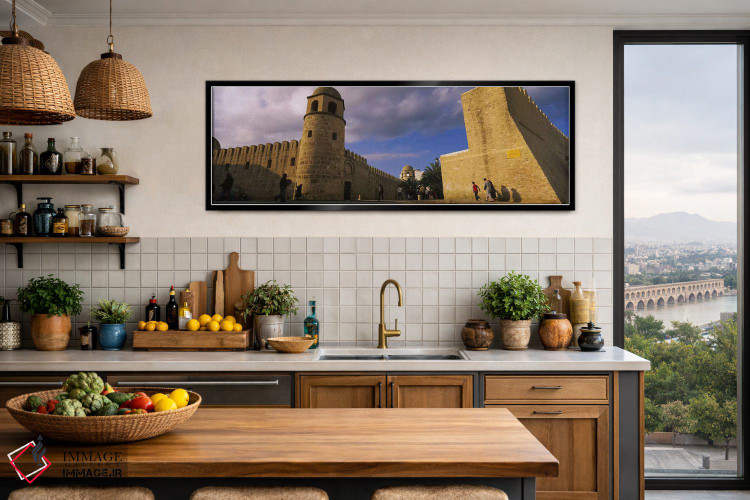 تابلو دکوراتیو Great Mosque, Medina, Sousse, Tunisia,گروهی از مردم در… اثر پانورامیک ایمجز - D4B