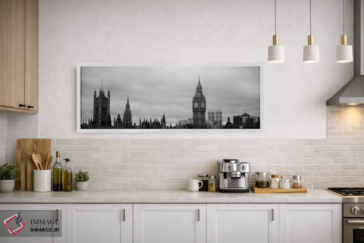 تابلو دکوراتیو City Of Westminster, London, England,معماری گوتیک سیاه… اثر پانورامیک ایمجز - D1W