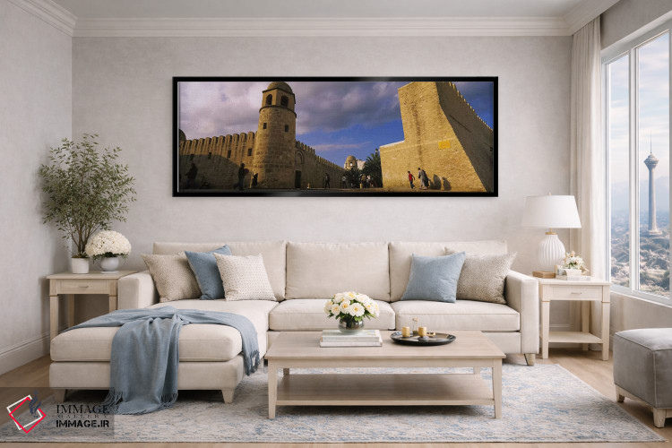 تابلو دکوراتیو Great Mosque, Medina, Sousse, Tunisia,گروهی از مردم در… اثر پانورامیک ایمجز - D6B