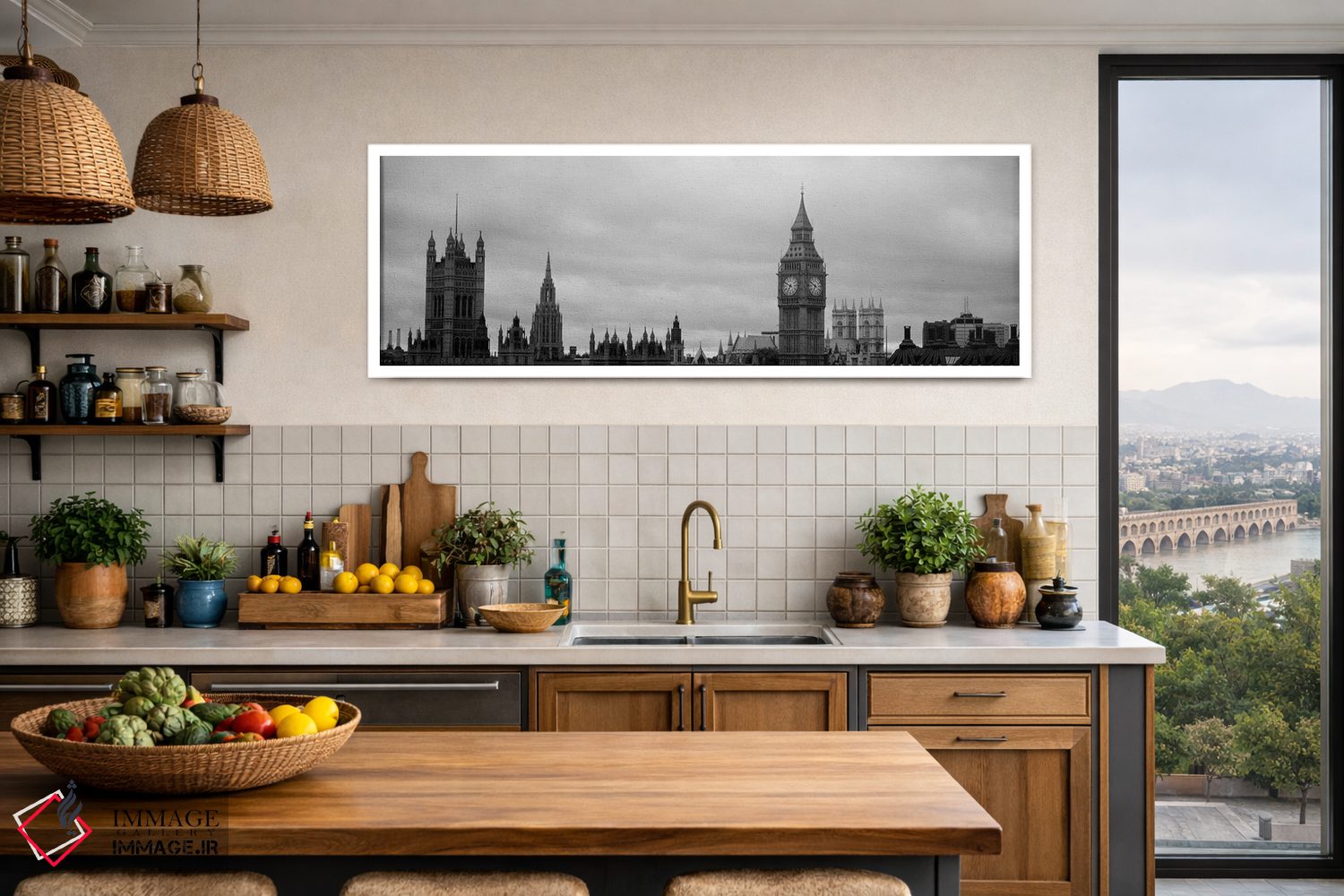 تابلو دکوراتیو City Of Westminster, London, England,معماری گوتیک سیاه… اثر پانورامیک ایمجز - D2W