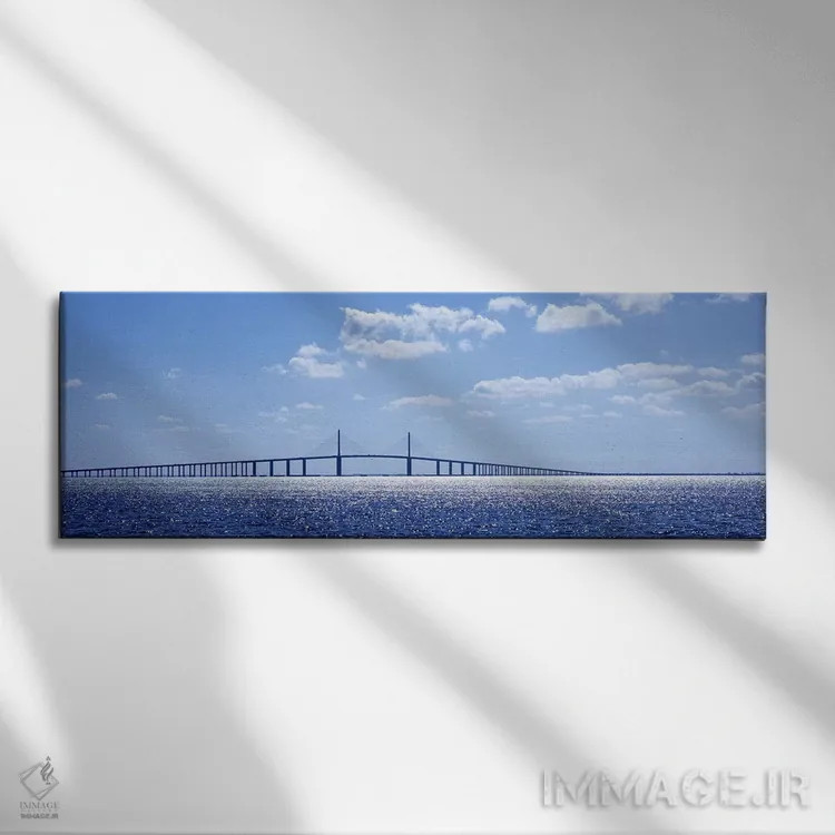 تابلو دکوراتیو Sunshine Skyway Bridge, Tampa Bay, Florida, USA,پل روی… اثر پانورامیک ایمجز - نمای روبهرو روی دیوار