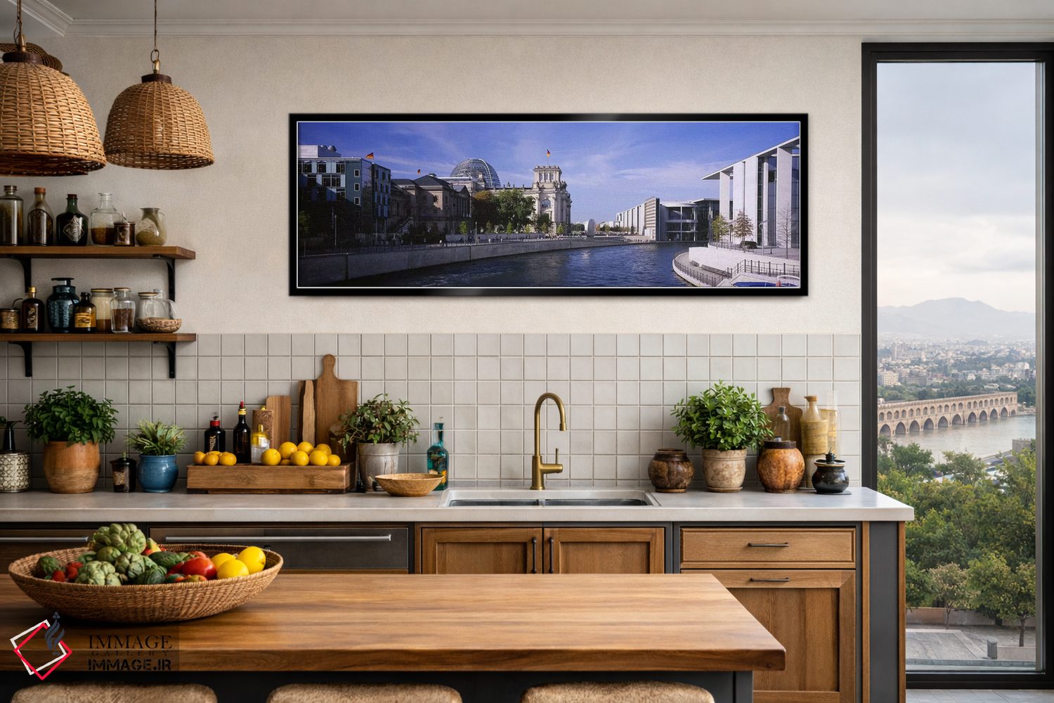 تابلو دکوراتیو Government District, Berlin, Germany,معماری ساحلی، منطق… اثر پانورامیک ایمجز - D3B