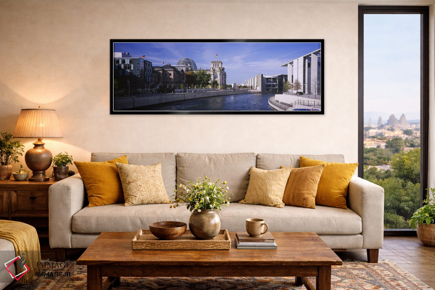 تابلو دکوراتیو Government District, Berlin, Germany,معماری ساحلی، منطق… اثر پانورامیک ایمجز - D6B