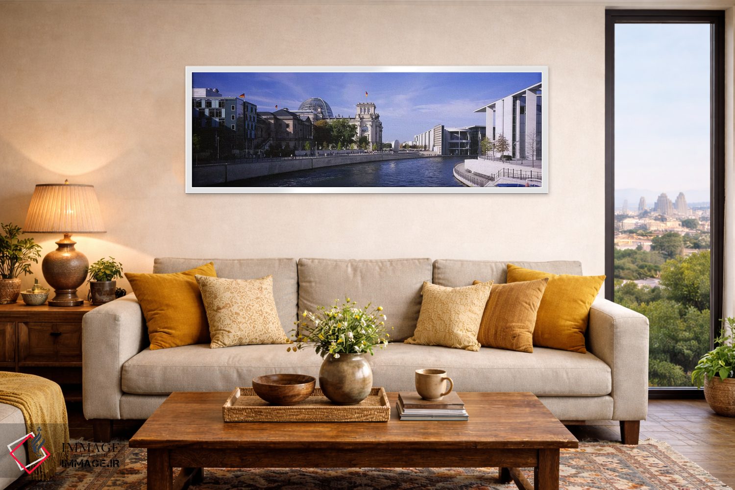 تابلو دکوراتیو Government District, Berlin, Germany,معماری ساحلی، منطق… اثر پانورامیک ایمجز - D5W