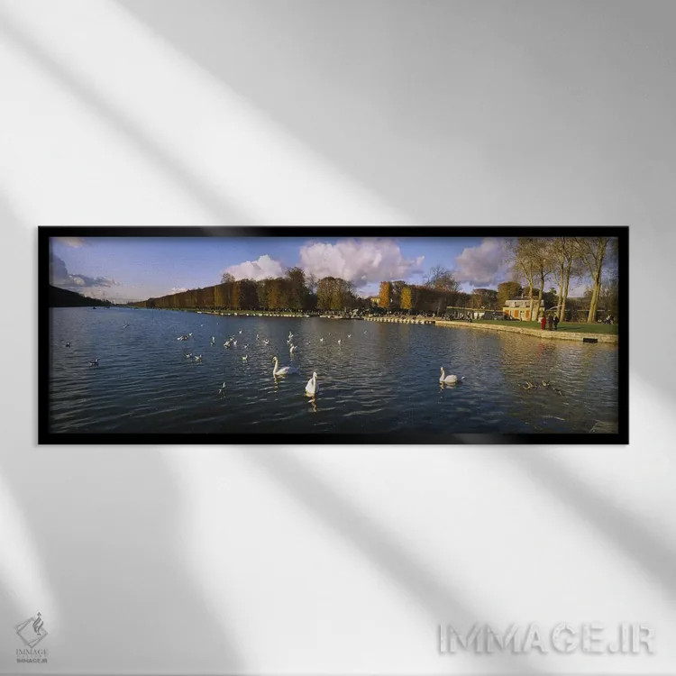 تابلو دکوراتیو Chateau de Versailles, Versailles, Yvelines, France,گرو… اثر پانورامیک ایمجز - نمای قابدار مشکی