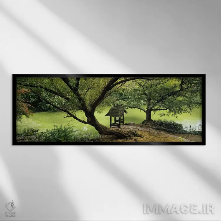 تابلو دکوراتیو Wagner Cove, Central Park, New York City, New York, USA… اثر پانورامیک ایمجز - نمای قابدار مشکی