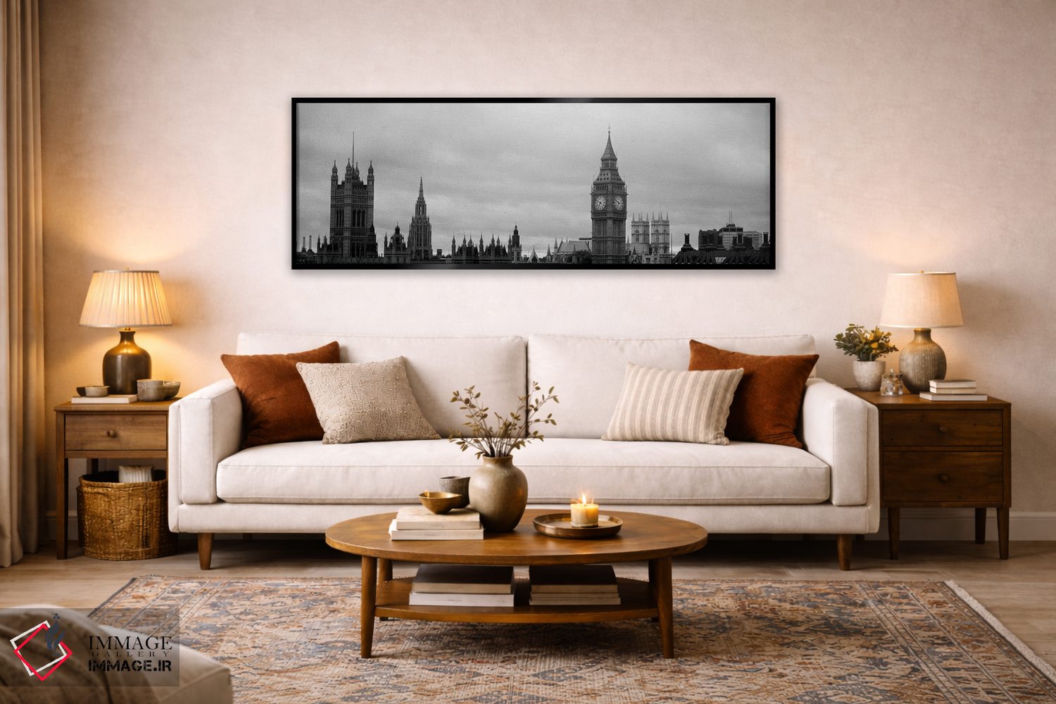 تابلو دکوراتیو City Of Westminster, London, England,معماری گوتیک سیاه… اثر پانورامیک ایمجز - D6B