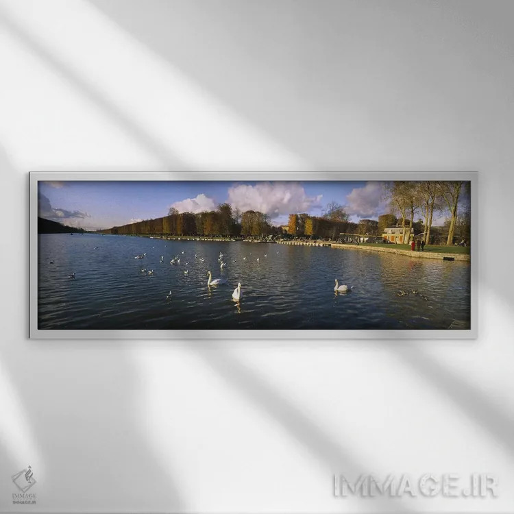 تابلو دکوراتیو Chateau de Versailles, Versailles, Yvelines, France,گرو… اثر پانورامیک ایمجز - نمای قابدار سفید