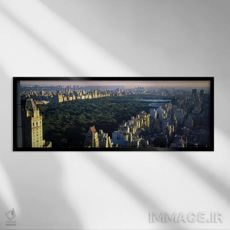 تابلو دکوراتیو Manhattan, New York City, New York, USA,سنترال پارک، من… اثر پانورامیک ایمجز - نمای قابدار مشکی