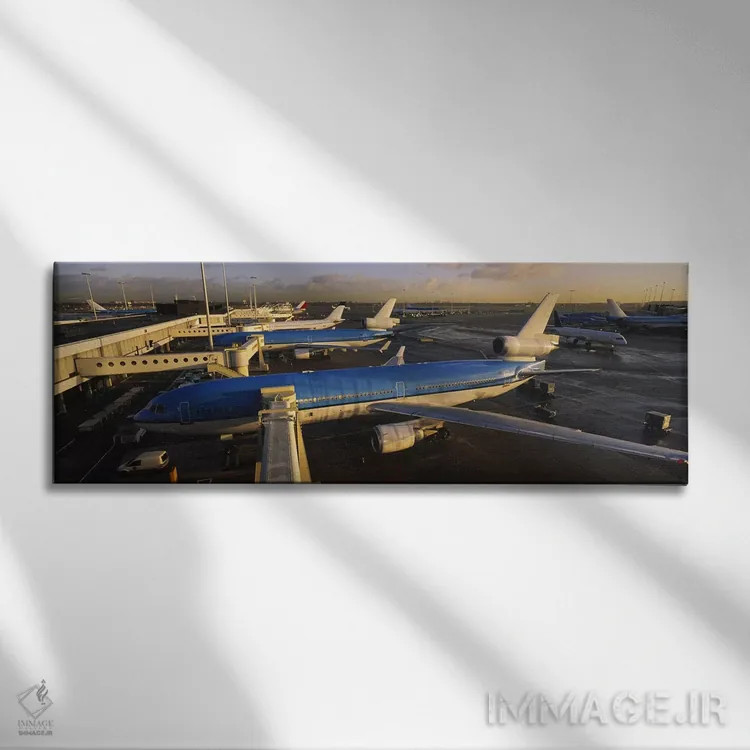تابلو دکوراتیو Amsterdam Airport Schiphol, North Holland, Netherlands… اثر پانورامیک ایمجز - نمای روبهرو روی دیوار