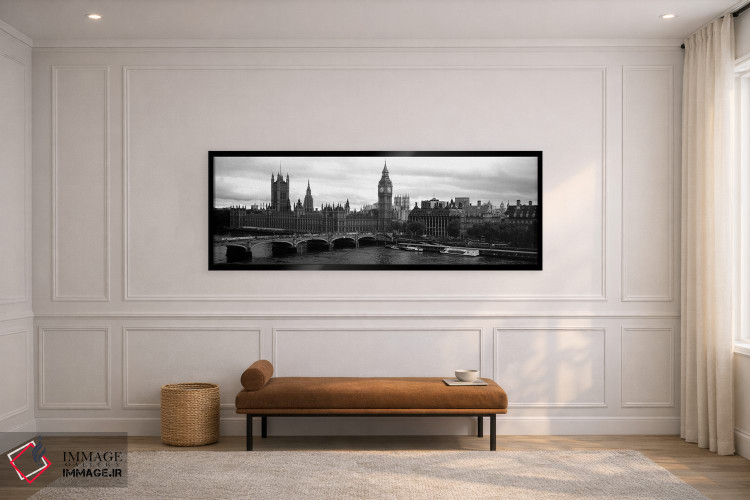 تابلو دکوراتیو Westminster Bridge, Big Ben, Houses of Parliament, City… اثر پانورامیک ایمجز - D2B