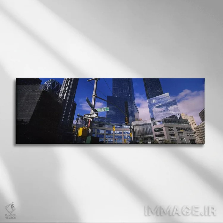 تابلو دکوراتیو Columbus Circle, Manhattan, New York City, New York Sta… اثر پانورامیک ایمجز - نمای روبهرو روی دیوار