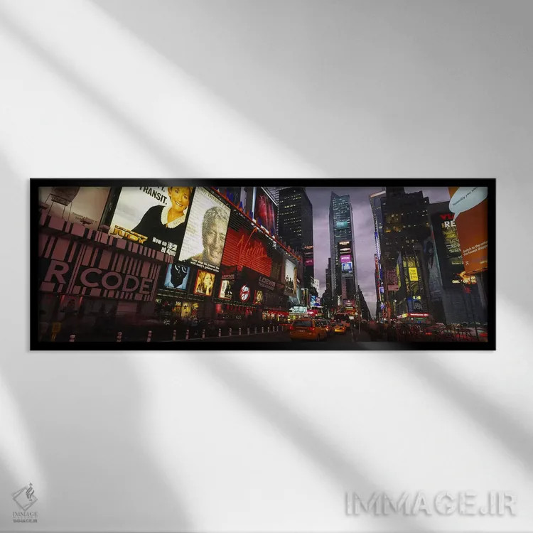تابلو دکوراتیو Times Square, Manhattan, New York City, New York State… اثر پانورامیک ایمجز - نمای قابدار مشکی